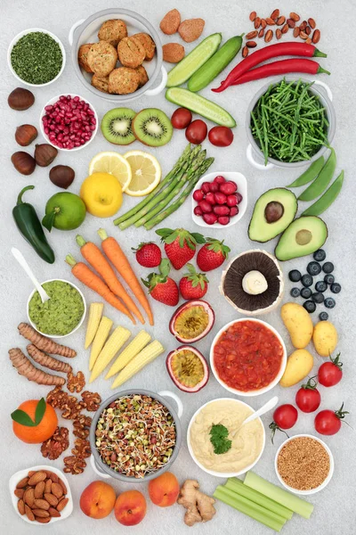 Super jedzenie zdrowe wegańskie — Zdjęcie stockowe