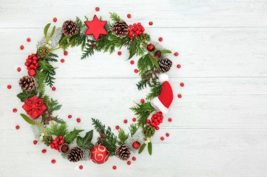 Noel çelenk dekorasyon 