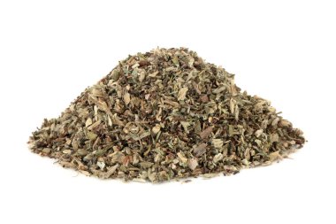 Mousear herb used in herbal medicine to treat bronchitis, whooping cough, asthma and coughs and can help with fluid retention, intestinal gas and colic. Piloseller officinarum. clipart