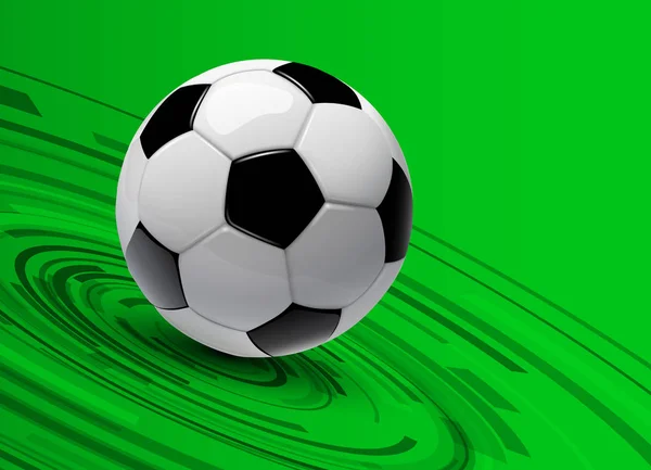 Football Background Vector Soccer Ball — Stock Vector