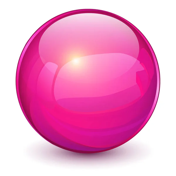Purple Sphere Vector Ball — Stock Vector