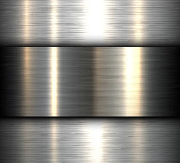金属的な質感 ベクター ブラシをかけられた金属の背景 — ストックベクタ