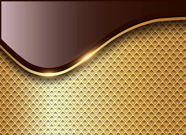 Abstrakte Geschäftliche Hintergrund Elegante Gold Vektor Illustration — Stockvektor