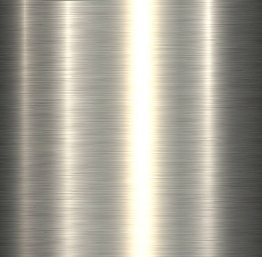 Metal doku, Gümüş Metalik arka plan, vektör çizim fırça.