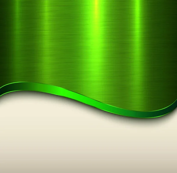 Kovové Texturu Pozadí Zelené Vektorové Ilustrace — Stockový vektor
