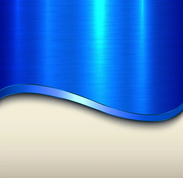 Background Blue Metal Texture Vector Illustration — Stock Vector