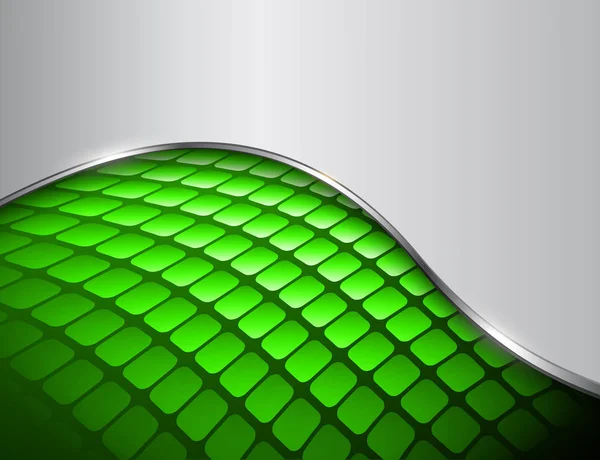 Abstrakt Bakgrund Grön Och Grå Med Mosaikmönster Vektor Design — Stock vektor