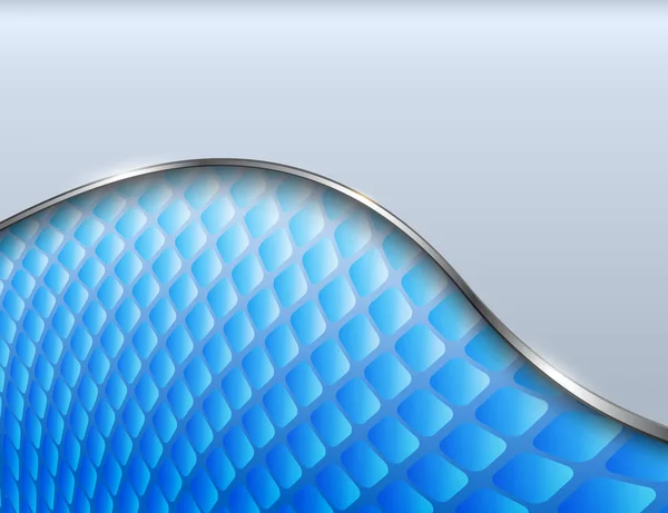 Αφηρημένο Φόντο Μπλε Και Γκρι Μωσαϊκό Μοτίβο Διανυσματικό Σχεδιασμό — Διανυσματικό Αρχείο