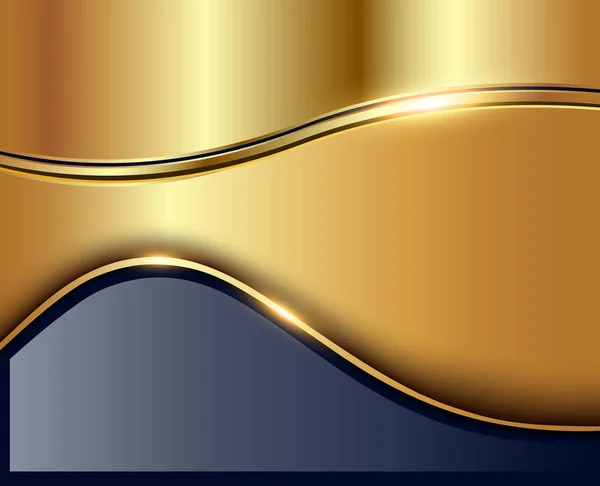 Verksamhet Bakgrund Guld Eleganta Vektorillustration — Stock vektor