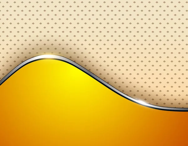 Orange Business Background Elegant Wave Dots Pattern Vector Illustration — Stock Vector