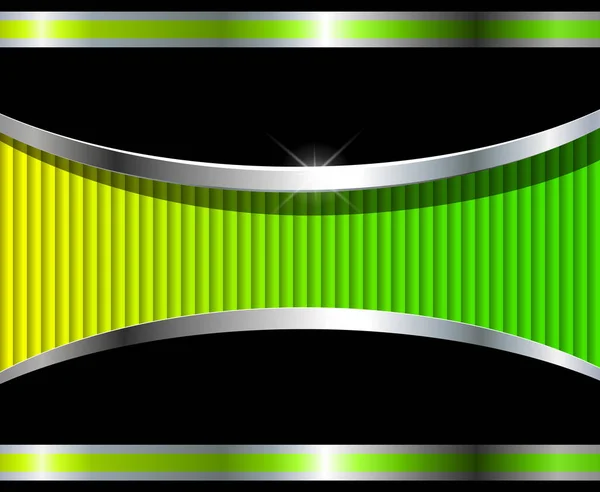 Abstract Background Silver Green Vector Design — Stock Vector