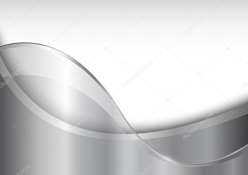 Business background silver grey, elegant vector illustration.