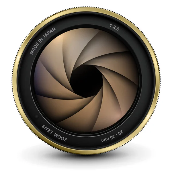 Camera Photo Lens Shutter Vector Icon — Stock Vector