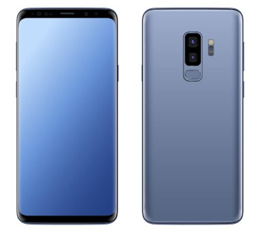 Akıllı telefon, cep telefonu izole edilmiş, gerçekçi vektör çizimi.