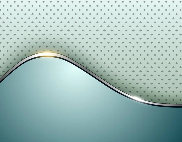 青い波とドット パターンとエレガントなビジネスの背景 ベクトル イラスト — ストックベクタ