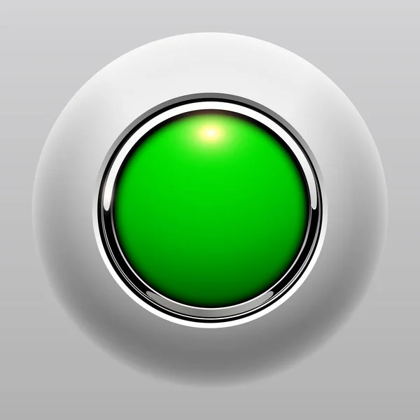 按下按钮绿色 闪亮的矢量背景 — 图库矢量图片