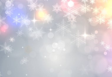 Kar taneleri, kış vektör çizim ile Noel arka plan