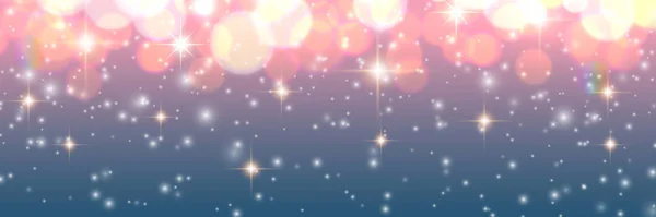 Christmas Background Blurred Lights Glittering Bokeh Background Vector Illustration — Stock Vector