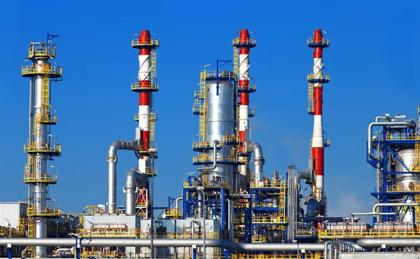 Petrochemische Plant Olie Raffinaderij Fabriek — Stockfoto