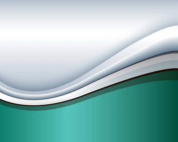 Abstrakte Geschäftliche Hintergrund Elegante Silbergrüne Vektor Illustration — Stockvektor