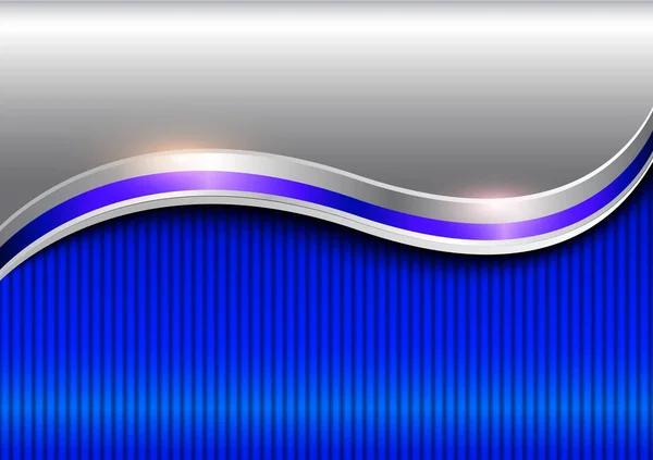 Arrière Plan Bleu Argenté Élégant Fond Vecteur Affaires — Image vectorielle