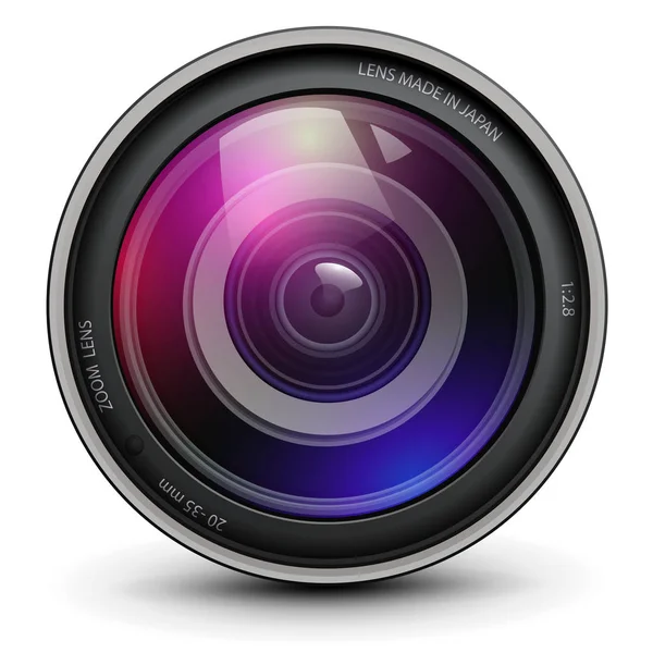 Camera Photo Lens Vector Illustration — Stock Vector