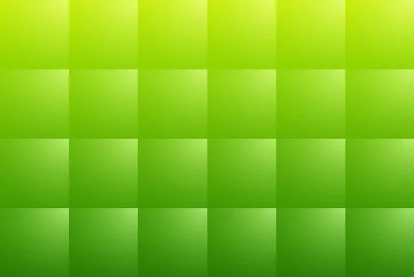 緑の抽象的な背景と正方形のパターン 3Dベクトルイラスト — ストックベクタ