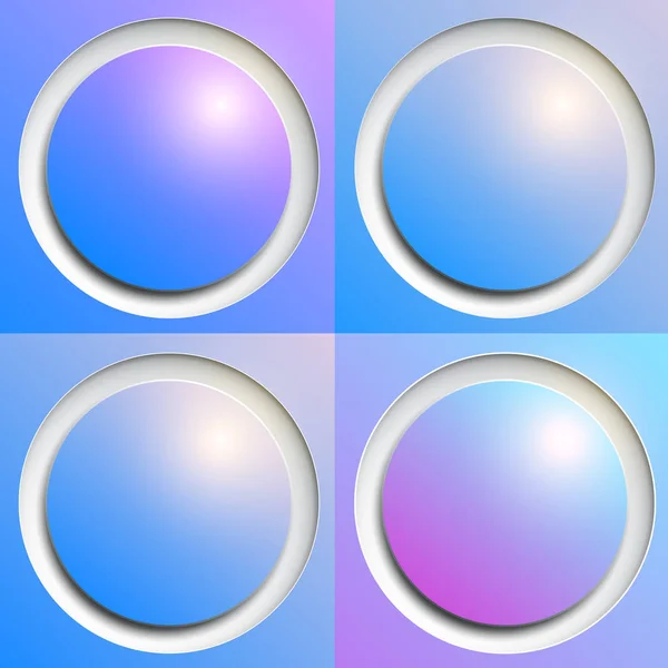 Shiny Web Buttons Abstract Vector Background — Stock Vector