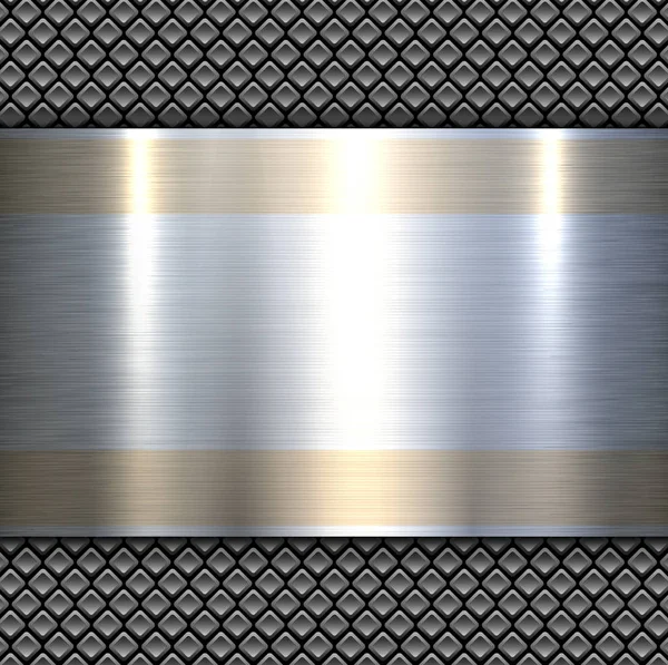 Background 3d metallic — Stock Vector