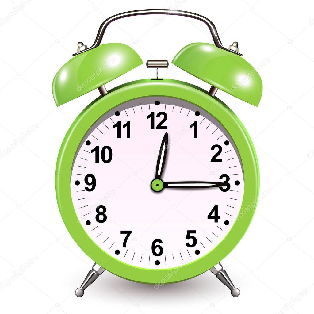 Alarm clock green