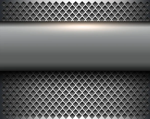 Abstraktní pozadí stříbrná metalická — Stockový vektor