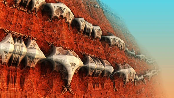Utenomjordisk 3D-bakgrunn – stockfoto