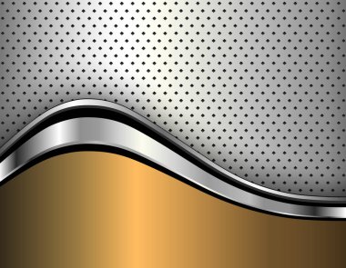 Metalik arka plan cilalı metal