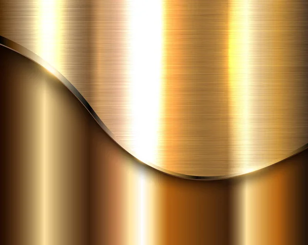 Oro sfondo metallico — Vettoriale Stock