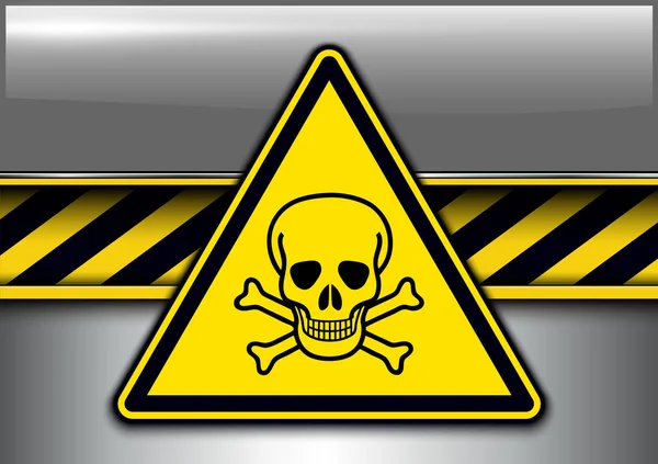 Warnung, Gefahrenhintergrund — Stockvektor