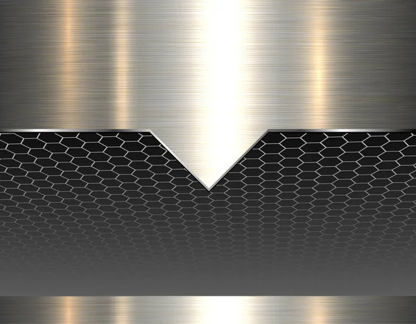 Metallischer Hintergrund 3d — Stockvektor