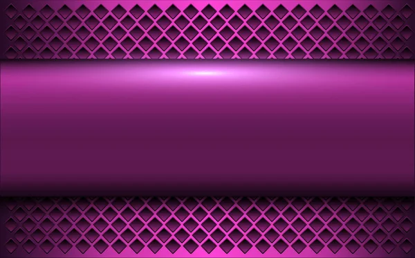 Фиолетовый металлический фон 3D — стоковый вектор