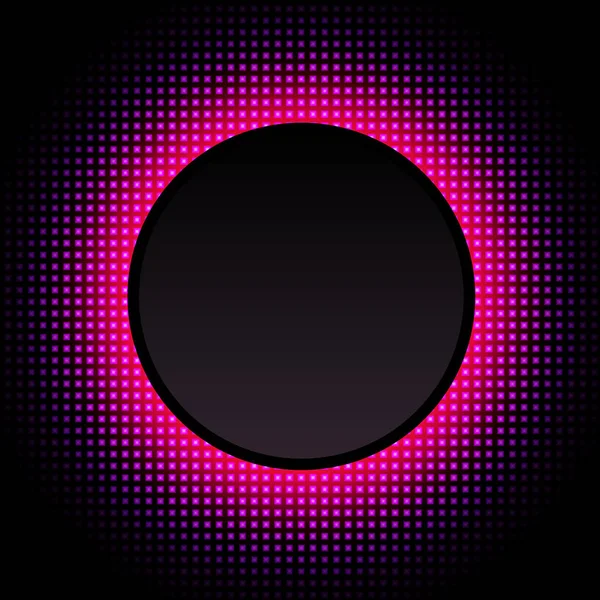 Abstracte achtergrond gloeiende neon cirkel — Stockvector