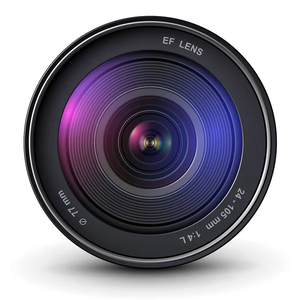 Camera photo lens — Stock Vector