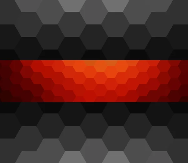 Fondo de mosaico rojo naranja abstracto — Vector de stock