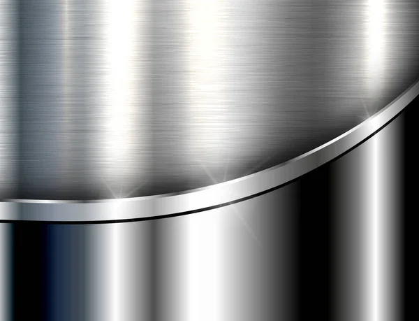 Metallic achtergrond zilver — Stockvector