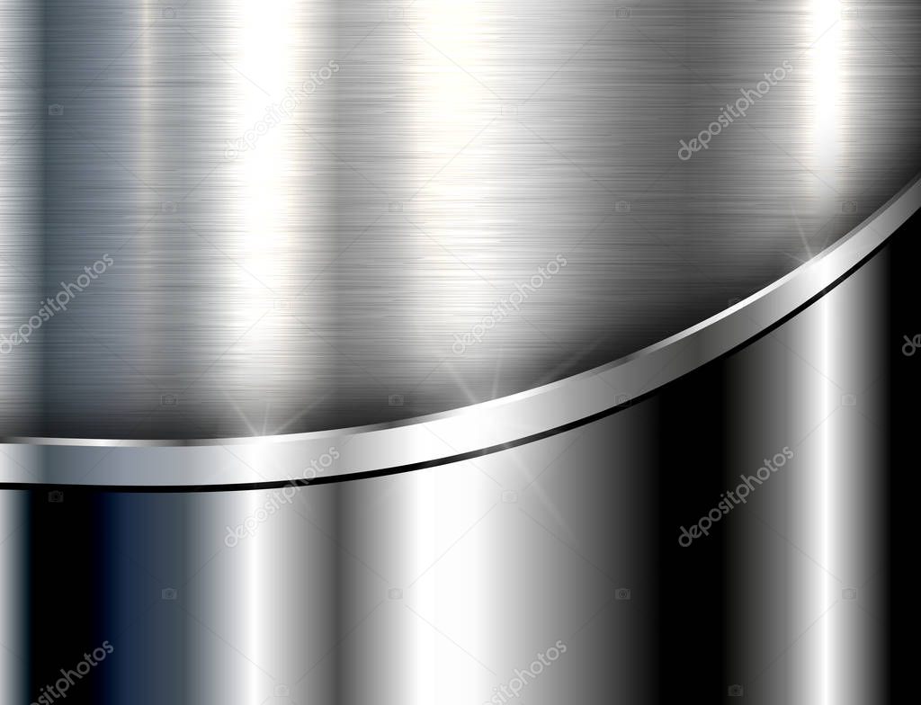 Metallic background silver