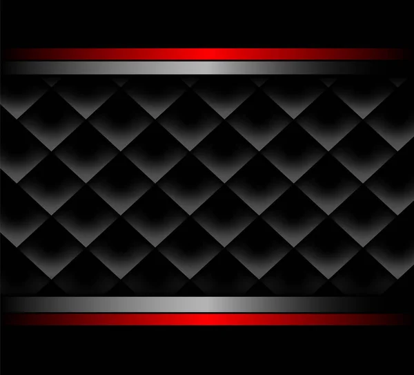 黒の3D背景 — ストックベクタ