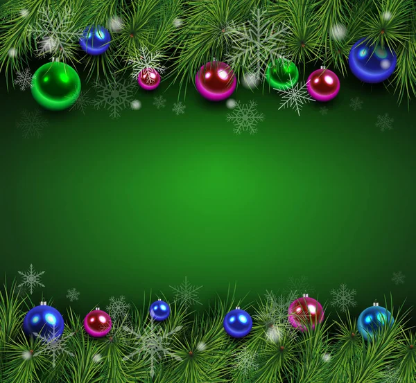Christmas background green — Stok Vektör