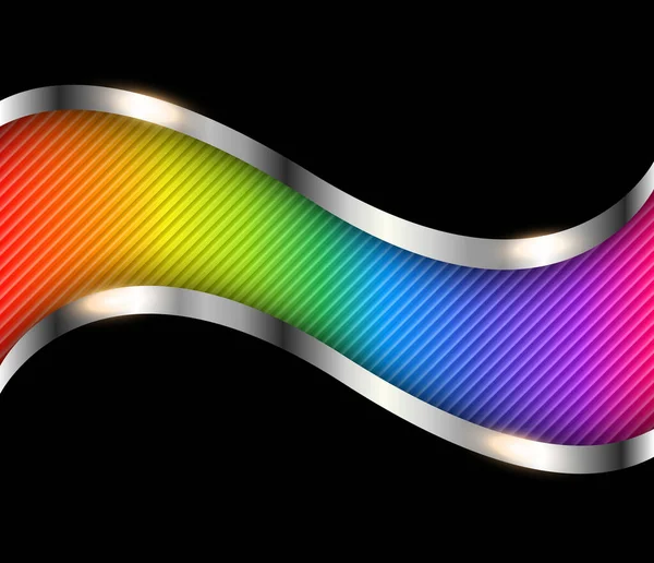 Background Rainbow Pattern Vector Illustration — Stock Vector