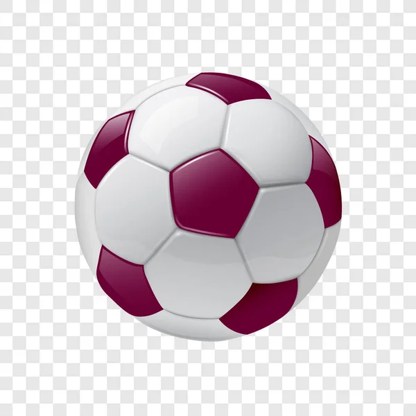Ballon Football Icône Sur Fond Transparent — Image vectorielle