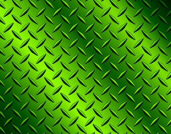 Diamond Steel Metal Sheet Texture Background Metallic Green Shiny Vector — Stock Vector