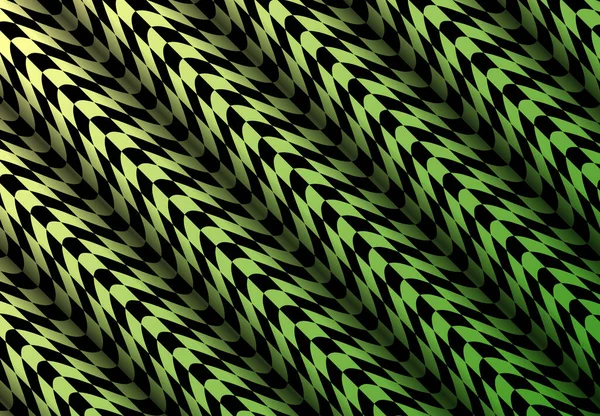 Abstrato Fundo Amarelo Verde Distorcido Padrão Xadrez Ondulado Ilustração Vetorial —  Vetores de Stock