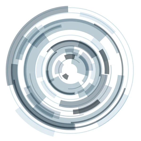 Símbolo Circular Design Tecnologia Lente Abstrata Ilustração Vetorial Rotativa —  Vetores de Stock