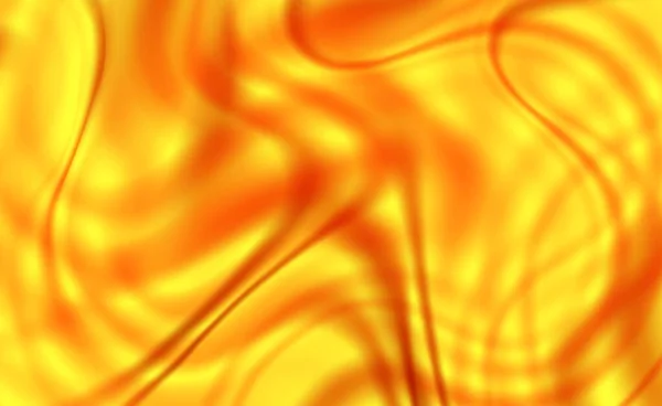 金の抽象的な背景 絹のような黄色の波と線 ベクトルイラスト — ストックベクタ